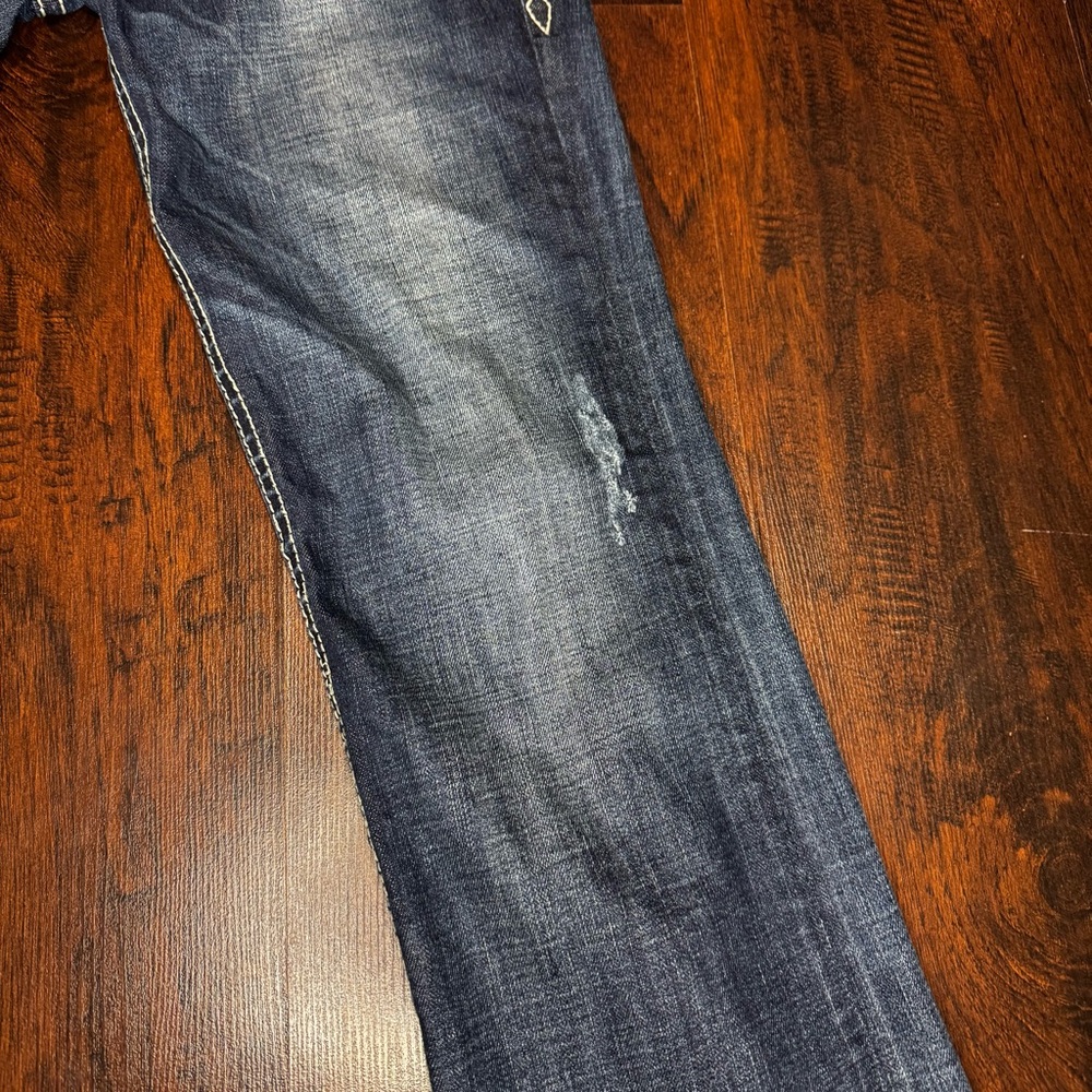 Rock Revival Jody Boot Dark Blue Boot Cut Jeans Y2K Vintage Size 31 EUC - Picture 4 of 16